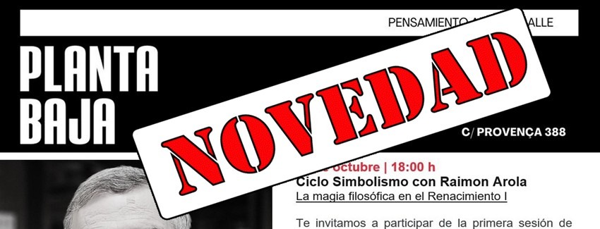 NUEVO CICLO SOBRE SIMBOLISMO
